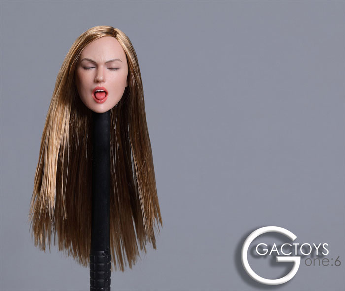 Female Head w/ closed Eyes - blond hair