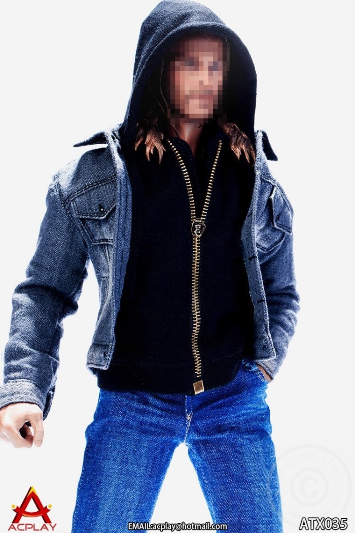 ACP035-09 Men Jeans Suit Set