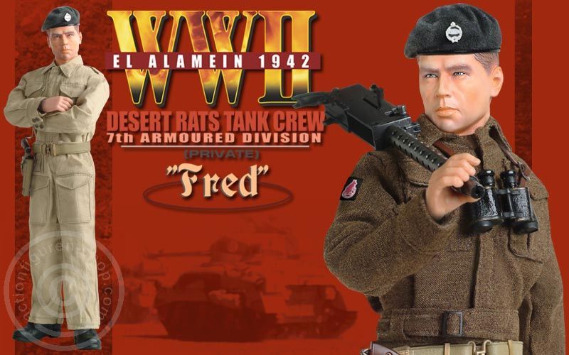 73099-04 Fred - Desert Rats Tank Crew - History CHannel Exclsuive