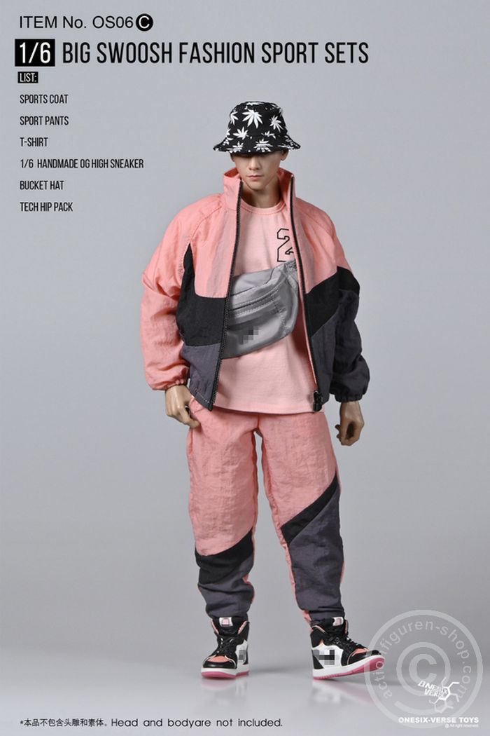 OSVTOS06C-03 Big Swoosh Fashion Sport Set - pink