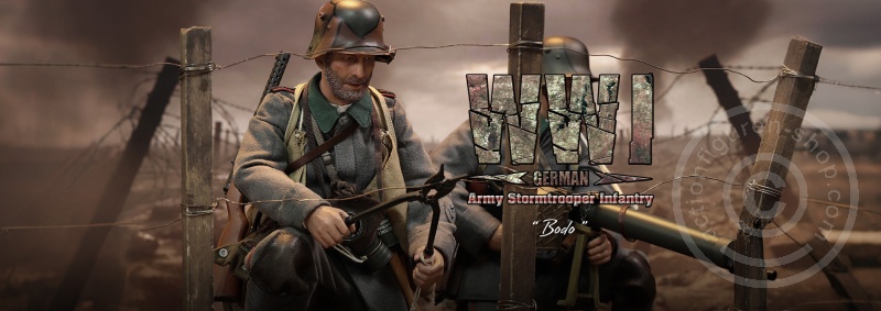 Bodo - WW I German Army Stormtrooper Infantry - in 1/6 scale