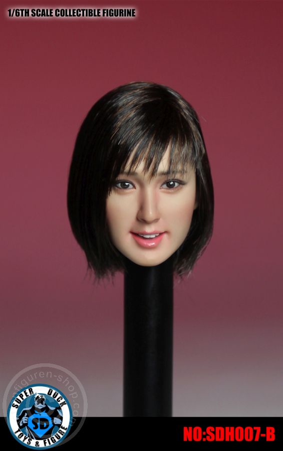 Female Head - black short Hair