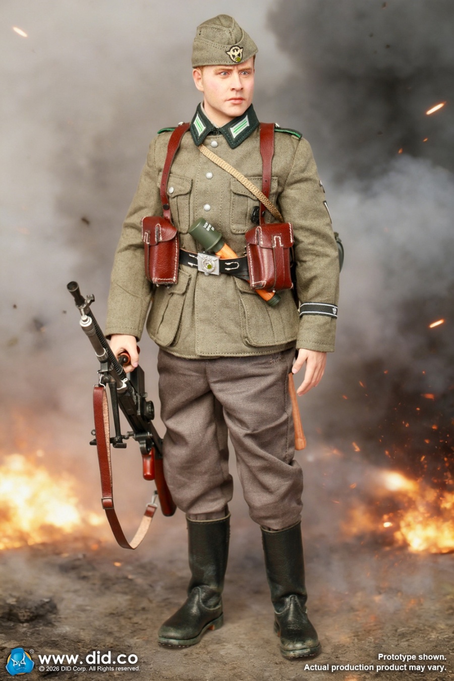 Friedrich - WWII German SS Polizei-Division ZB30 Gunner - in 1/6 scale