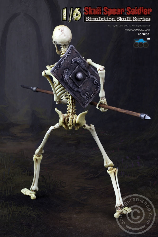 Skeleton Spear Soldier - Human Skeleton in 1:6