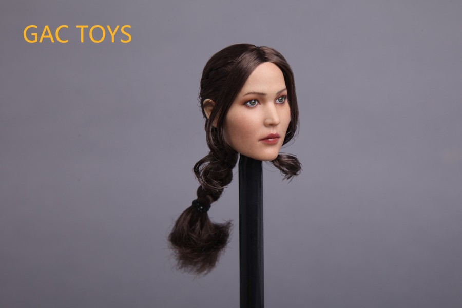 Female Head - brown Hair w/ Pigtail