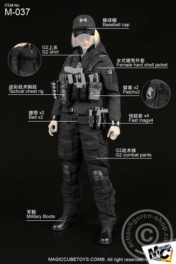Female Black Shooter Set