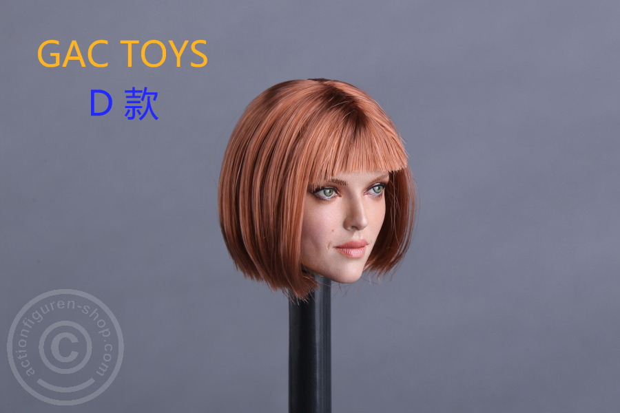 Female Head - red-brown short Hair