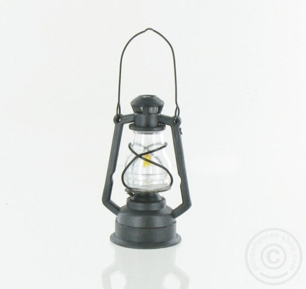 CDT0008-02 Wind- Petroleum-Lampe - Metall - mit LED