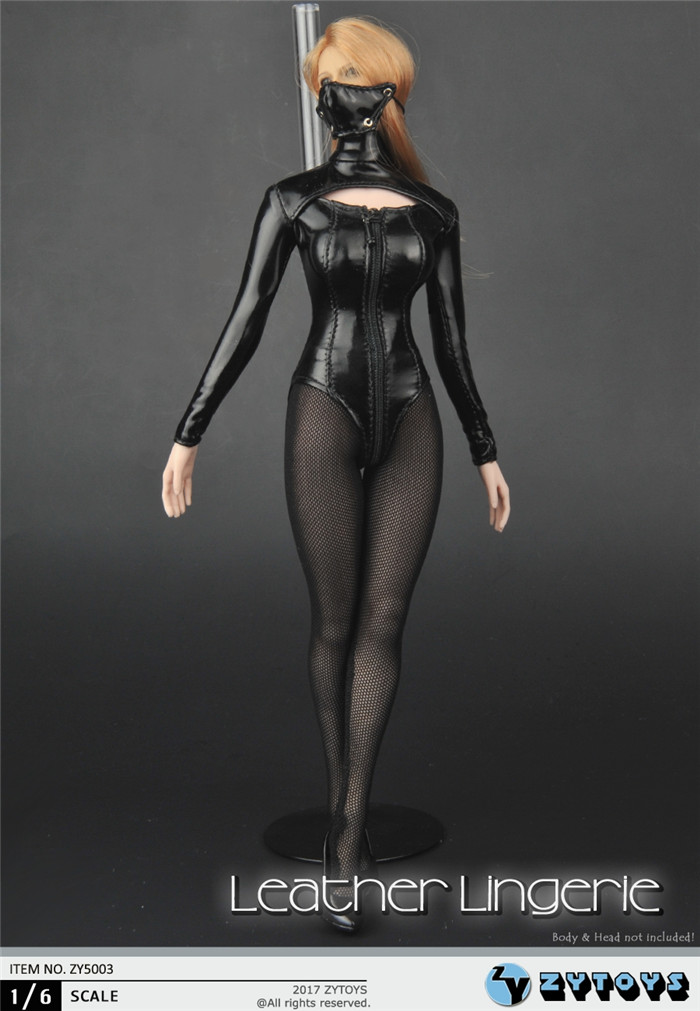 ZY5003-03 Sexy Leather Lingerie Set