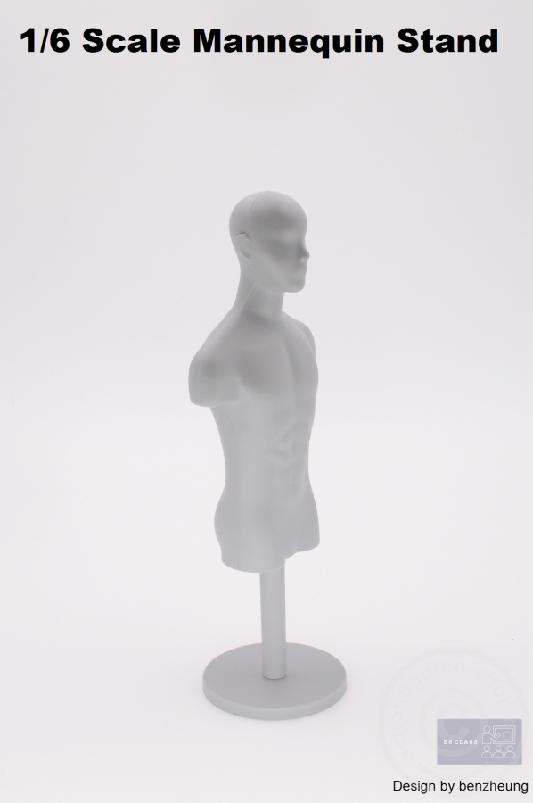 Bust03-04 Schneider- Kleider-Puppe - grau