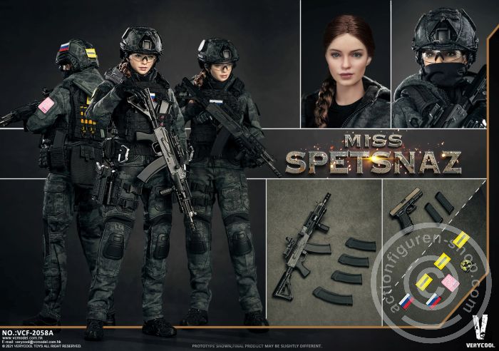 Miss Spetsnaz 2.0 in MCB Camouflage - black Vest