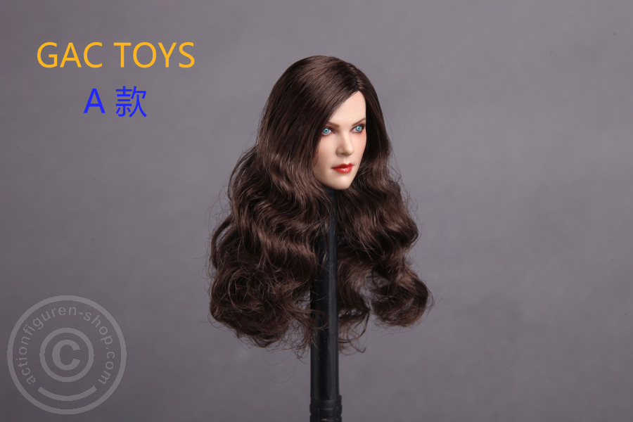 Female Head - brown long Hair