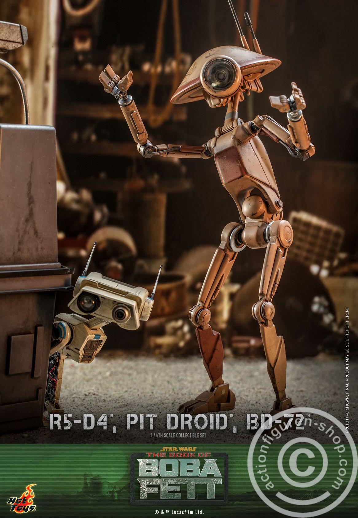 Star Wars: The Book of Boba Fett - R5-D4, Pit Droid, BD-72 Set