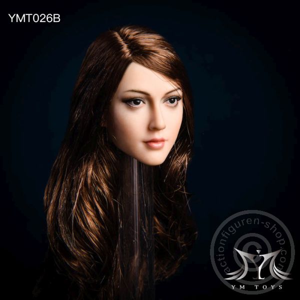 Kopf - braune lange Haare