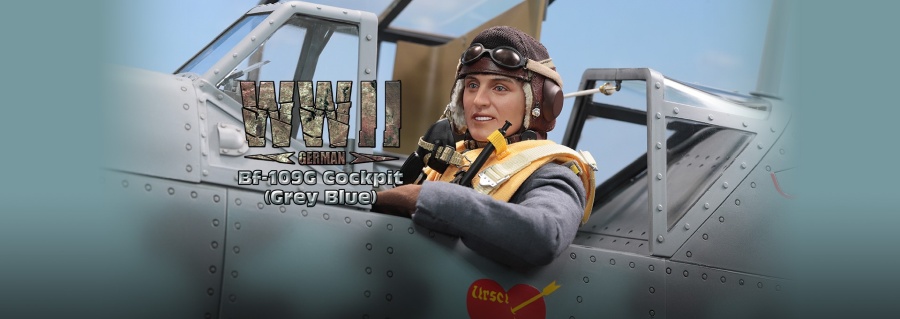 WWII German Bf-109G Cockpit (Grey Blue) - in 1/6 scale WWII German Bf-109G Cockpit (Grey Blue) - in 1/6 scale