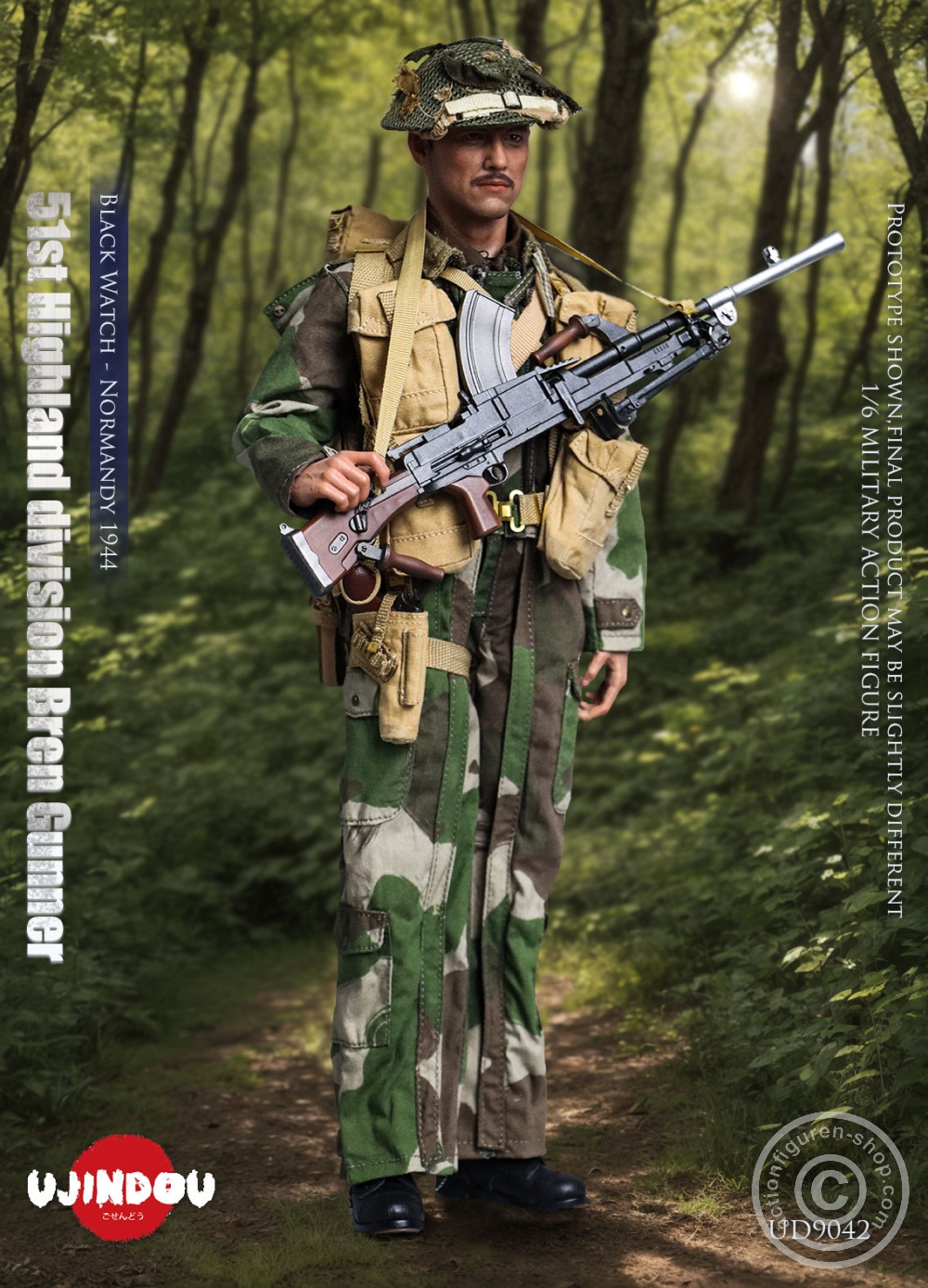 51st Highland Division Bren Gunner - Black Watch - Normandy 1944 - in 1/6 scale 51st Highland Division Bren Gunner - Black Watch - Normandy 1944 - in 1/6 scale