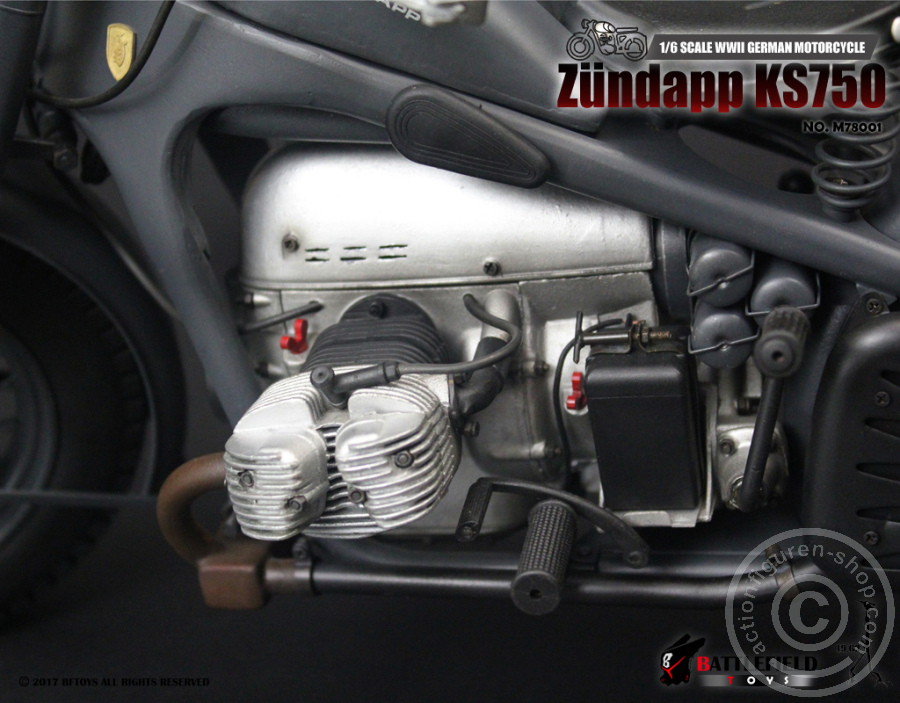 Zündapp KS750 Motorrad - grau