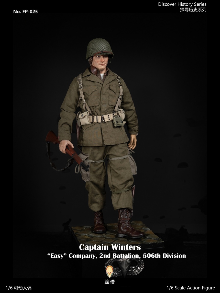 WWII US Airborne Division E Company Captain - Historical Version - in 1/6 scale