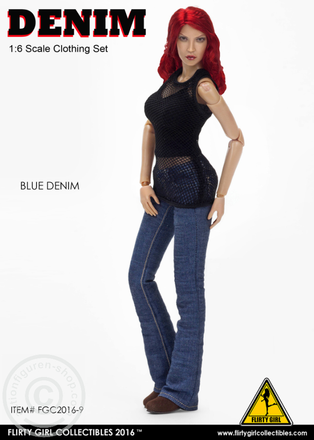 Denim Fashion Clothing Set - Blue