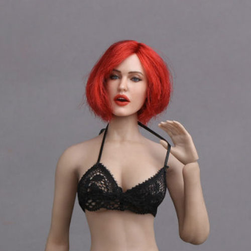 Female Head - red short Hair