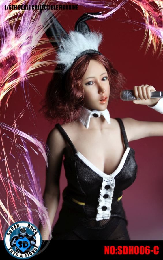 Female Head - red-brown short Hair