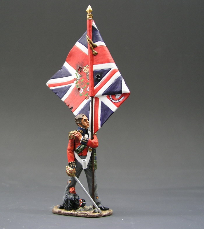 Black Watch Highlander Officer with Flag Black Watch Highlander Officer with Flag
