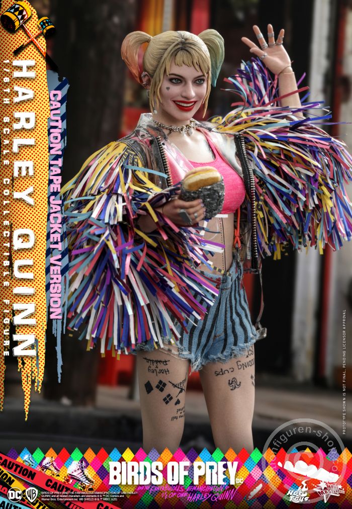 604750-07UUZMuCHejx4w1 Birds of Prey - Harley Quinn (Caution Tape Jacket Version) - MMS566