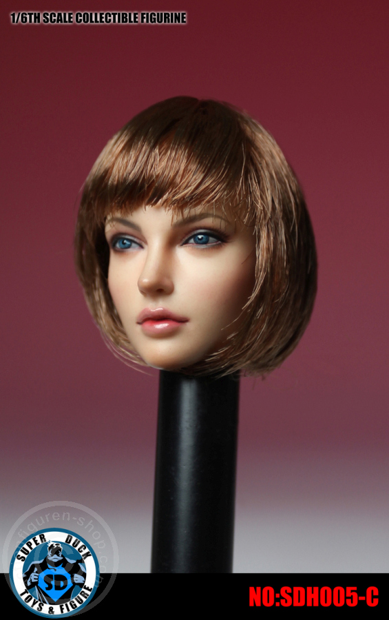 Female Head - short brown Hair