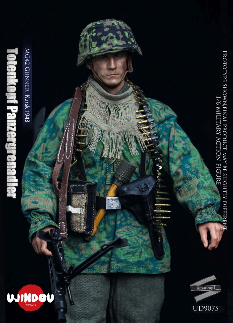 WWII Totenkopf Panzergrenadier - MG42 Gunner Kursk 1943 - in 1/6 scale