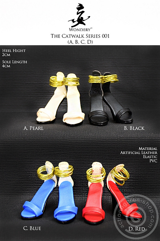 WRCW01-01 High Heels Catwalk 1 Type B - Schwarz