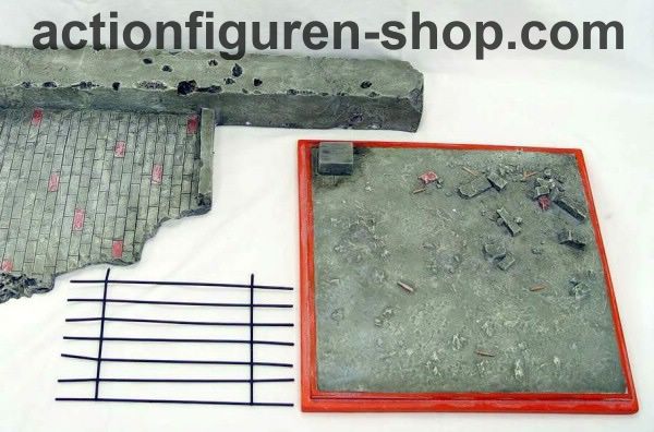 MD-10-04 Hauswand mit Zaun