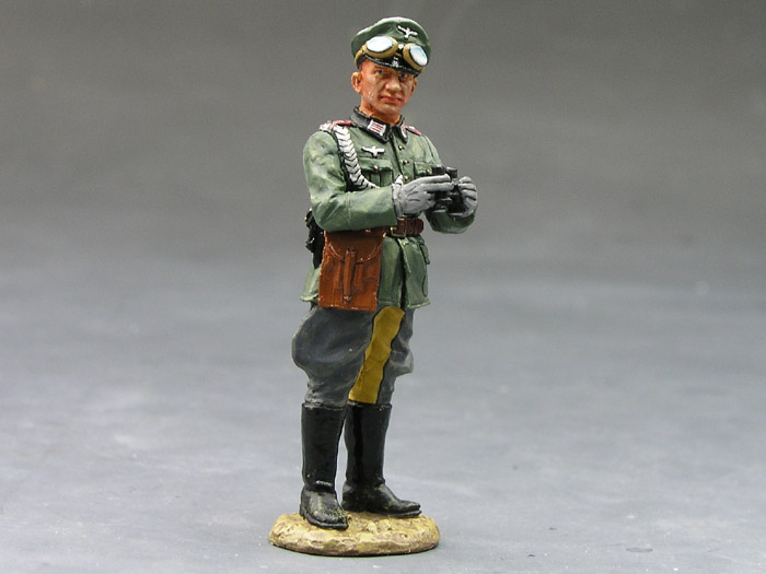 4 Officier d'infanterie de la Wehrmacht plomb Petit 55mm Luppa