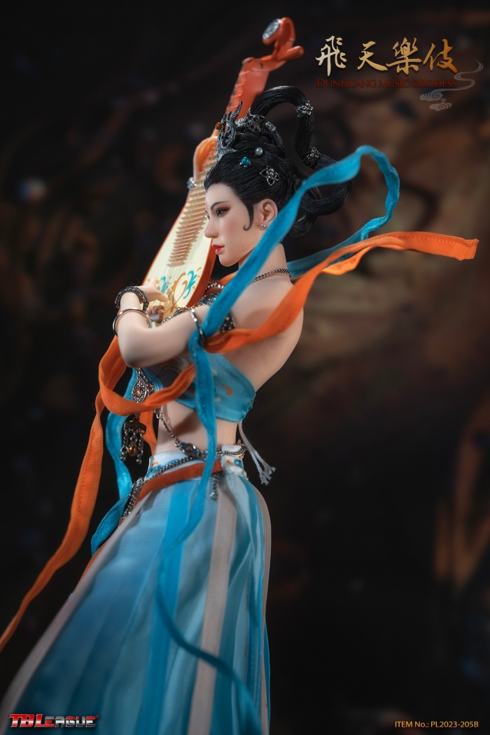Dunhuang Music Goddess - Blue