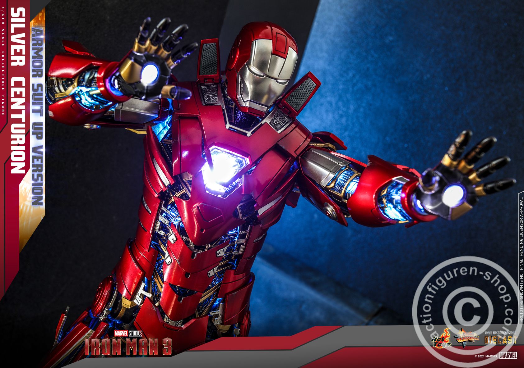 Iron Man III - Silver Centurion (Armor Suit Up version)