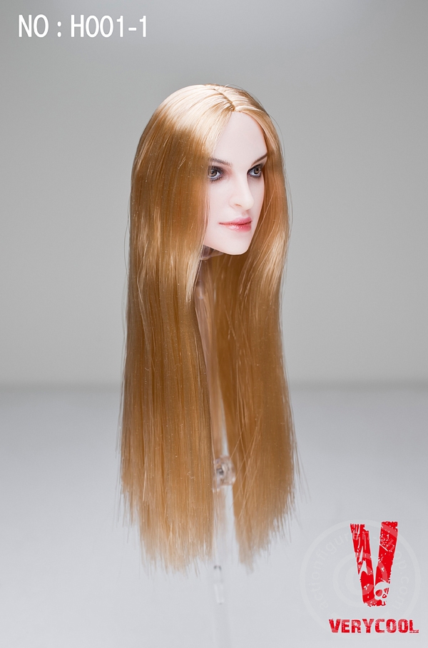 Kopf - glatte blonde Haare