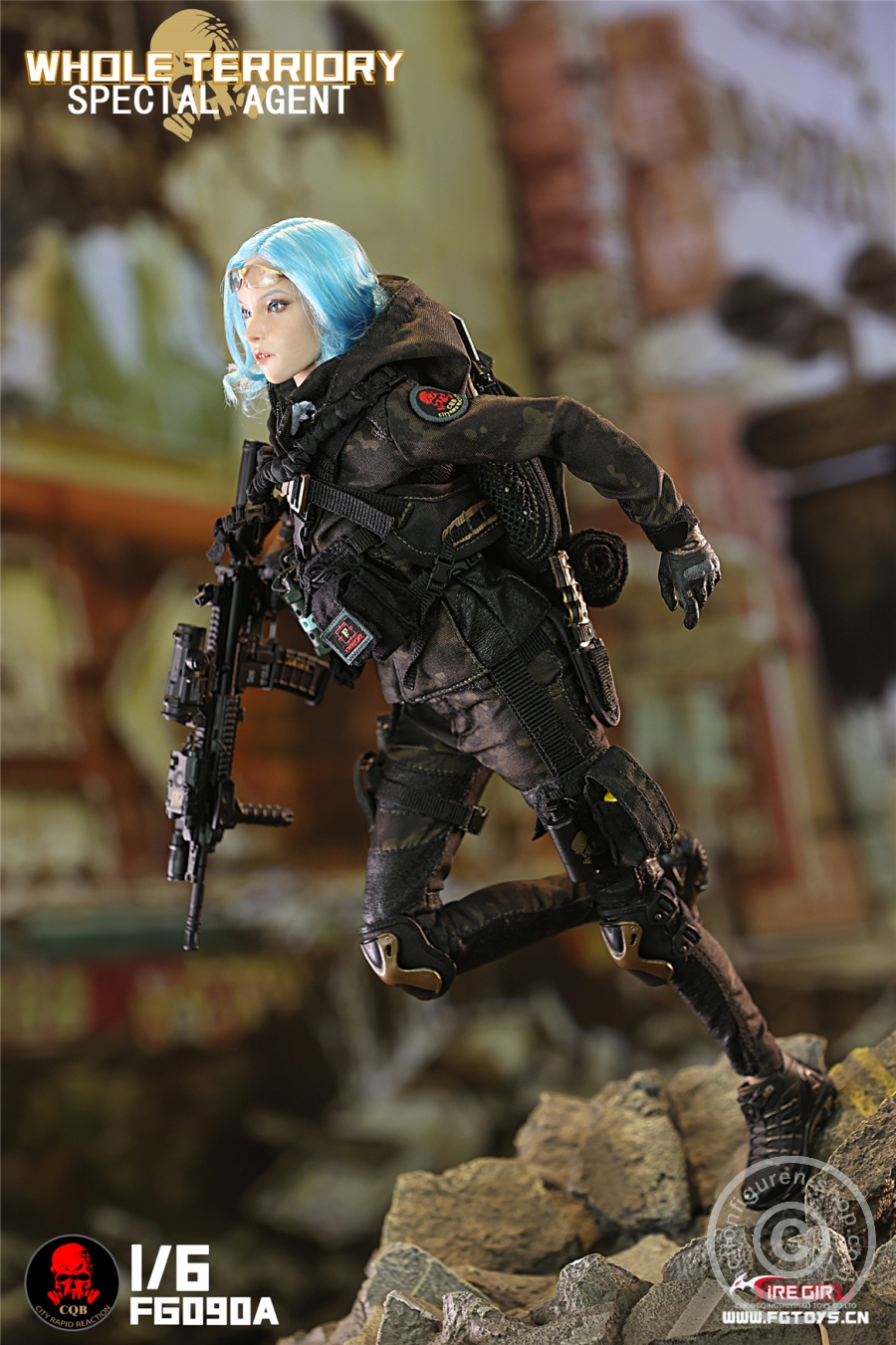 All Territory Secret Agent CQB Tactical Team Suit - Outfit & Accessoire Set - in 1/6 scale