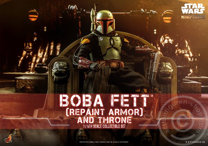 Star Wars: The Mandalorian - Boba Fett (Repaint Armor) & Throne