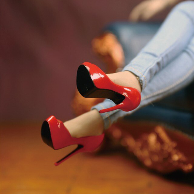 High-Heels - red