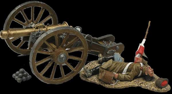 Russian Cannon with Dead Gunner