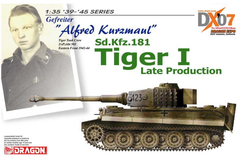 1:35 Tiger I - DX07 US Alfred Kurzmaul - Exclusive