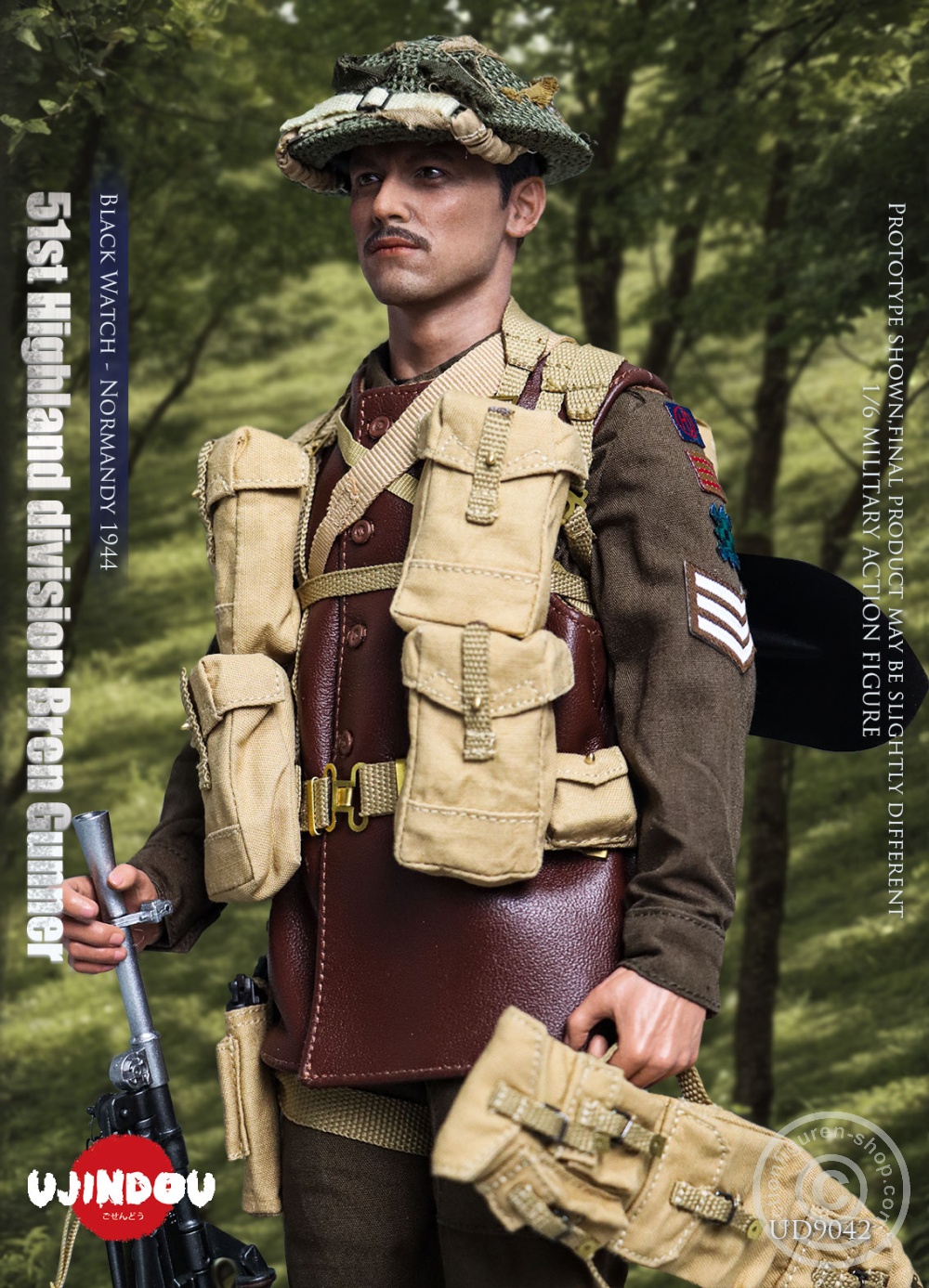 51st Highland Division Bren Gunner - Black Watch - Normandy 1944 - in 1/6 scale 51st Highland Division Bren Gunner - Black Watch - Normandy 1944 - in 1/6 scale