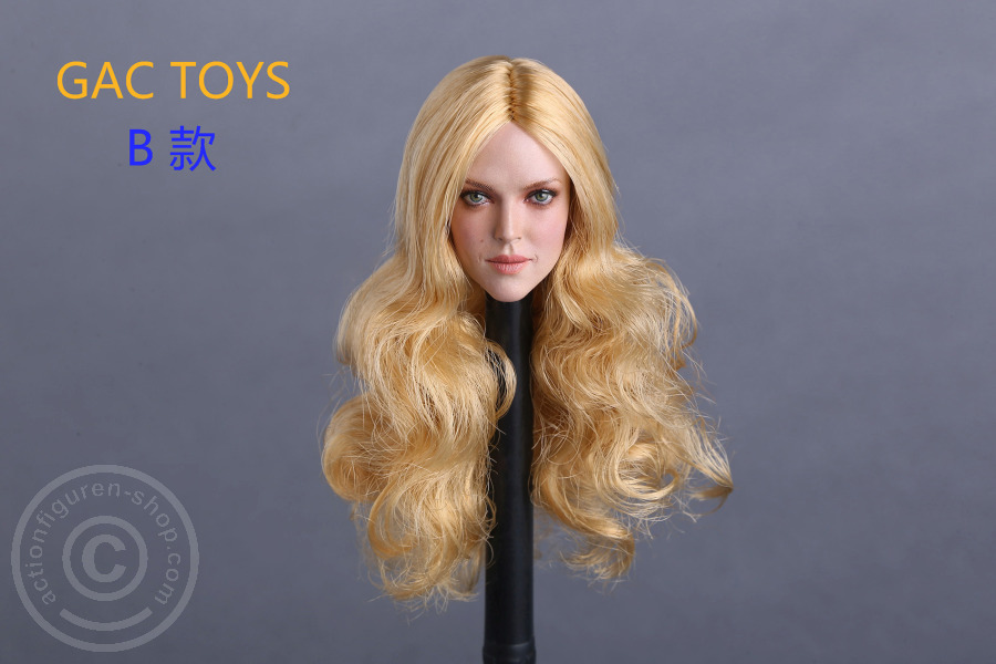 Female Head - blond long Hair