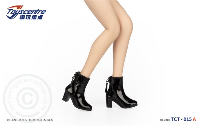 Black Female Boots w/ Zipper