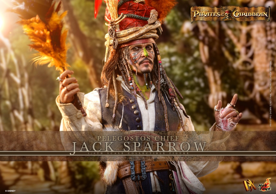 Pirates of the Caribbean: Dead Man's Chest - Pelegostos Chief Jack Sparrow - DX48 - in 1/6 scale