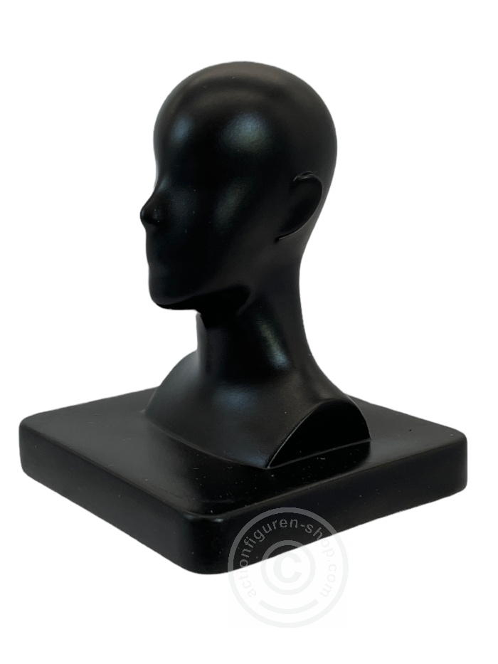 Bust12-01 Mannequin Head Stand - black