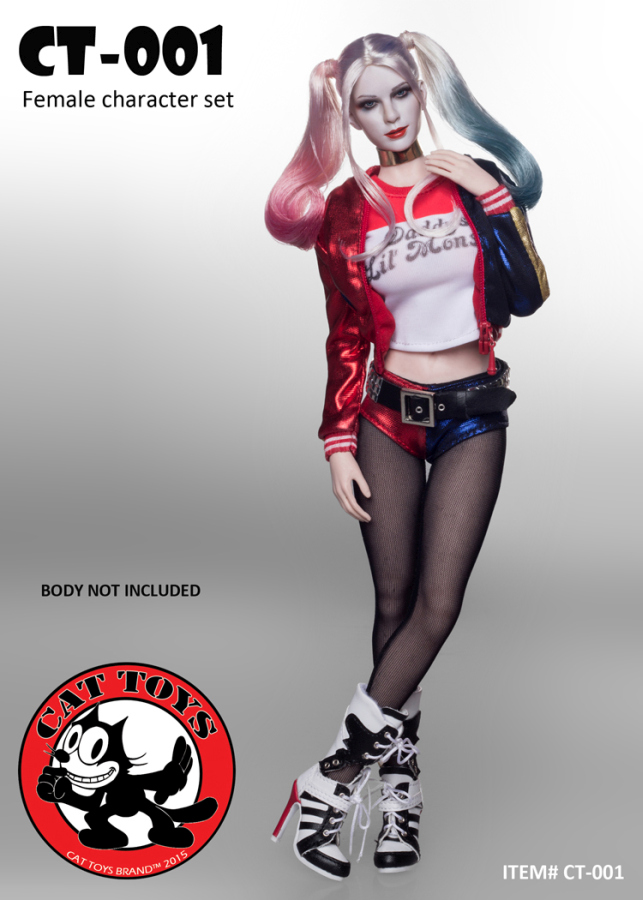 CT001-08 Harley Quinn Head and Outfit Set