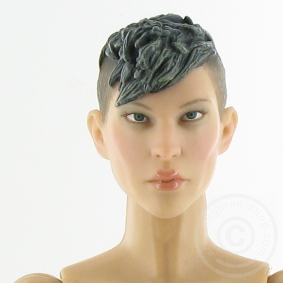 TRRI-01-04 Female Head with Body - black Hair