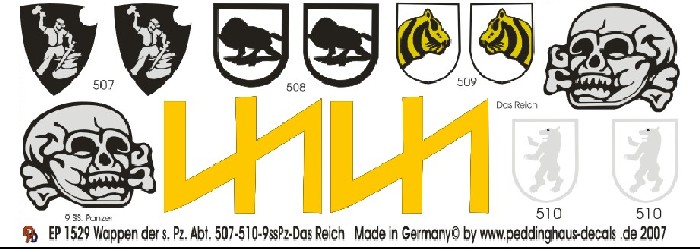 Wappen der s. Pz Abt 507-510-9.Ss Pz-Das Reich