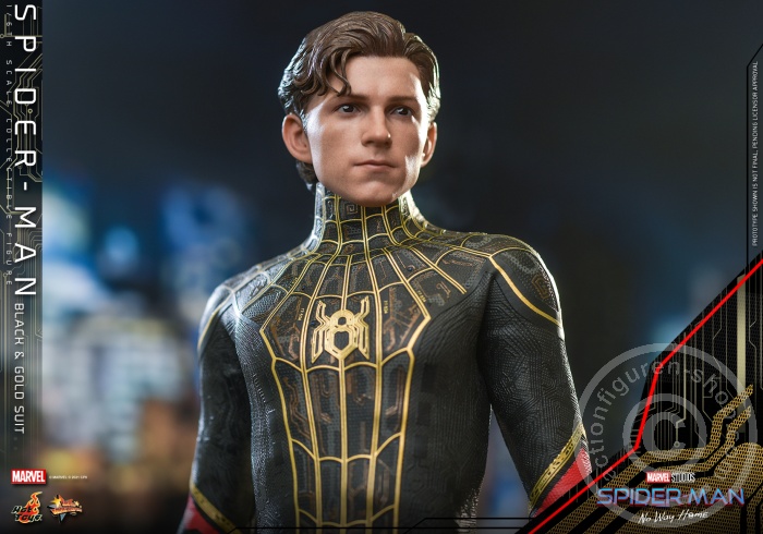 608451-07 Spider-Man: No Way Home - Spiderman (Black & Gold Suit) - MMS604