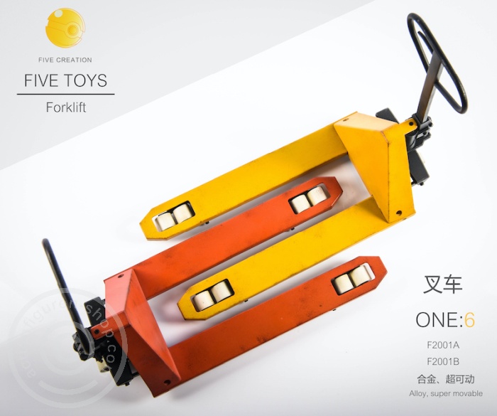 FTF2001AB-02 Pallet Truck / Forklift - orange / weathered